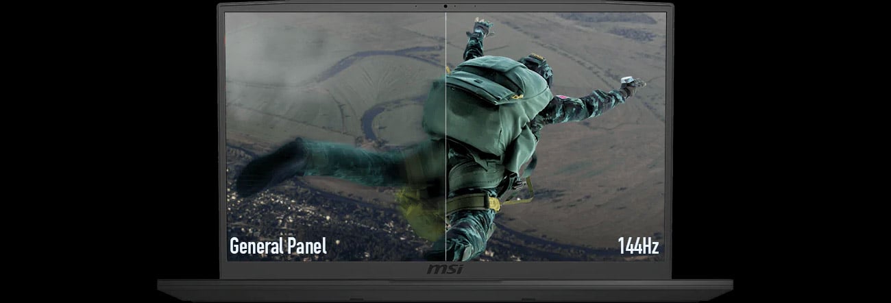 Oświeżanie ekranu na poziomie 144 hz