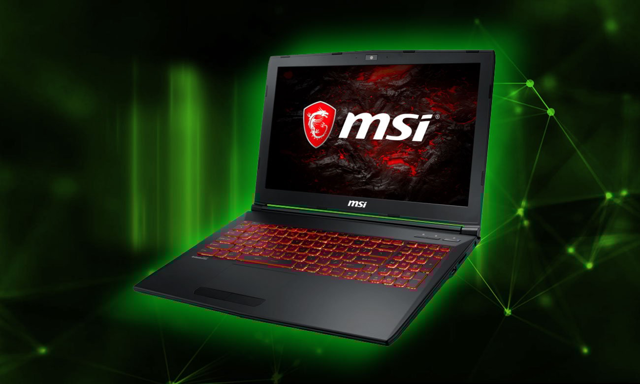 MSI GL62MVR 7RFX Mistrzowski gaming z GeForce GTX 1060