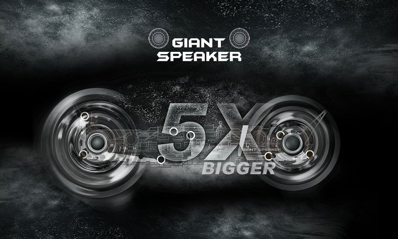 MSI GP63 Leopard 8RD 5 razy większe głośniki Dynaudio