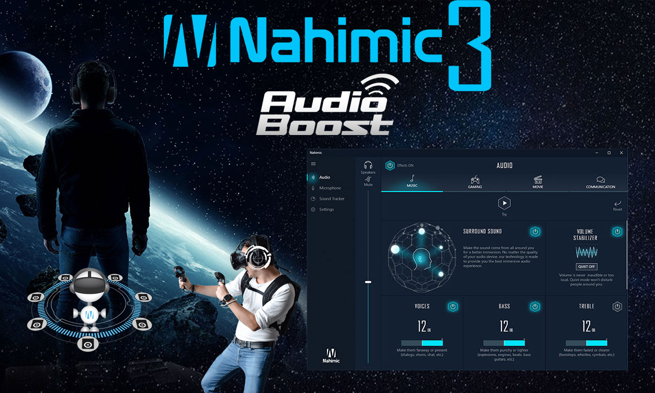 MSI GP63 Leopard 8RD Technologie dźwiękowe Nahimic 3 i Audio Boost