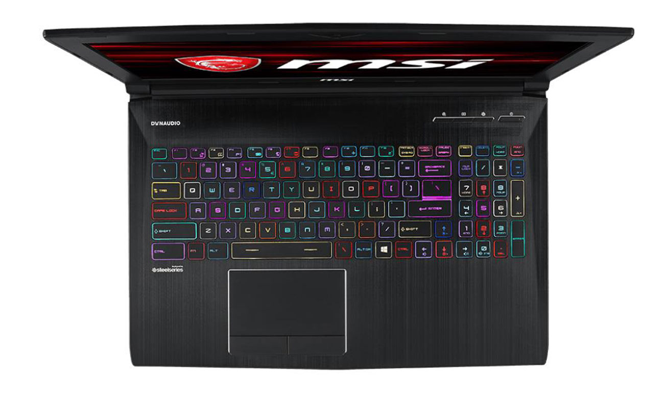 MSI GT63 Titan 8RF Klawiatura SteelSeries, osobno podświetlane klawisze RGB, anty-ghosting