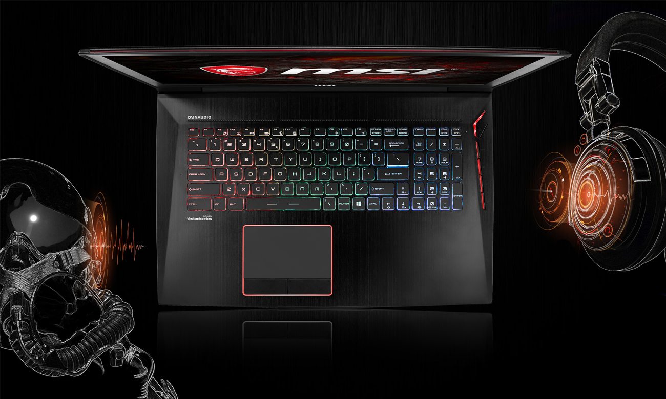 Laptop Gamingowy MSI GT73EVR nahimic virtual surround sound wojskowa technologia