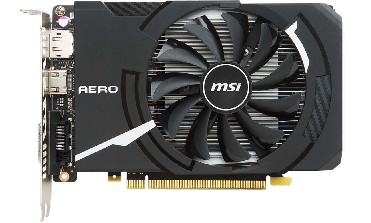 GeForce GTX 1050 AERO ITX OC V1 2GB Niewielkie rozmiary, wielkie uderzenie