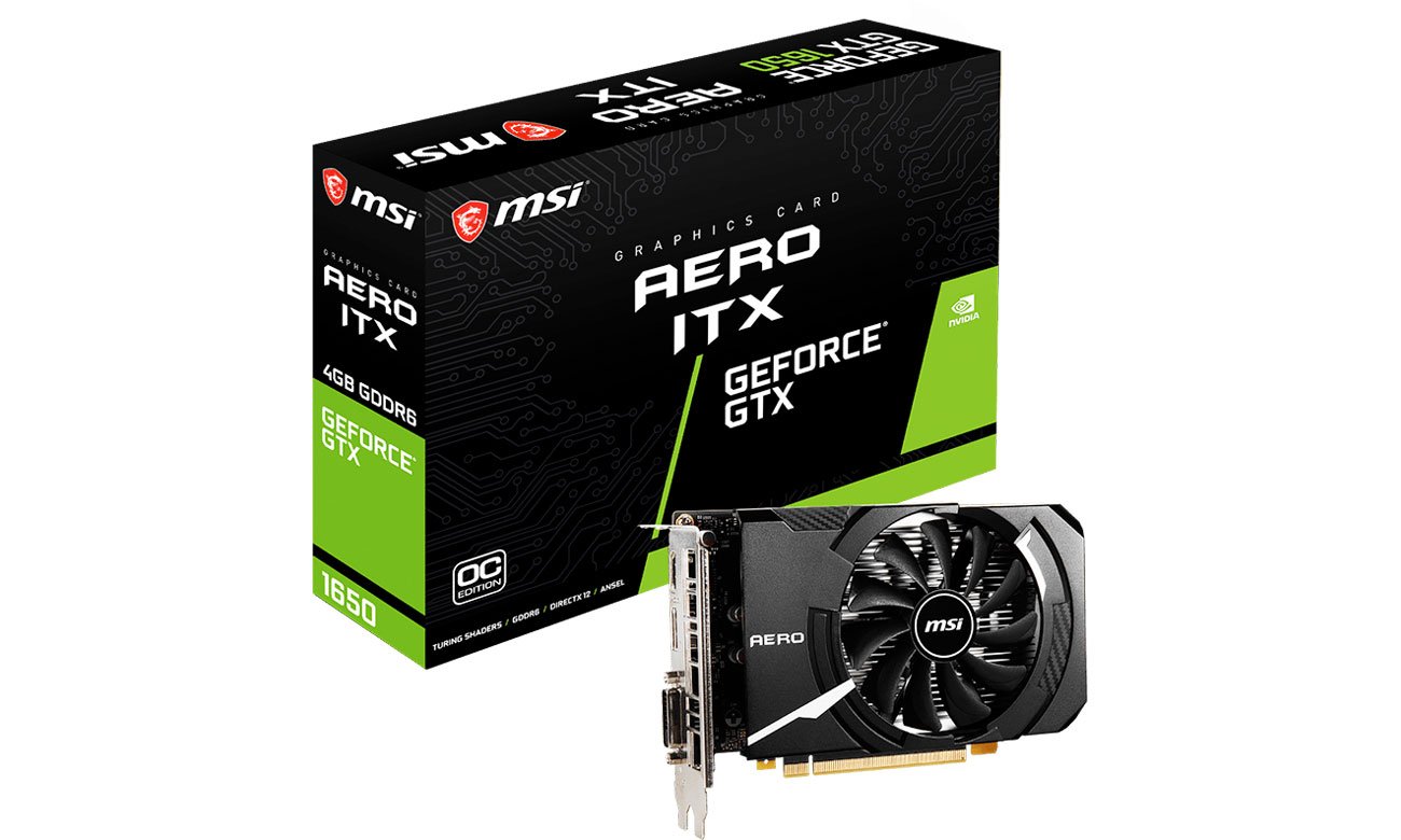 MSI GeForce GTX 1650 D6 AERO ITX OC 4GB GDDR6