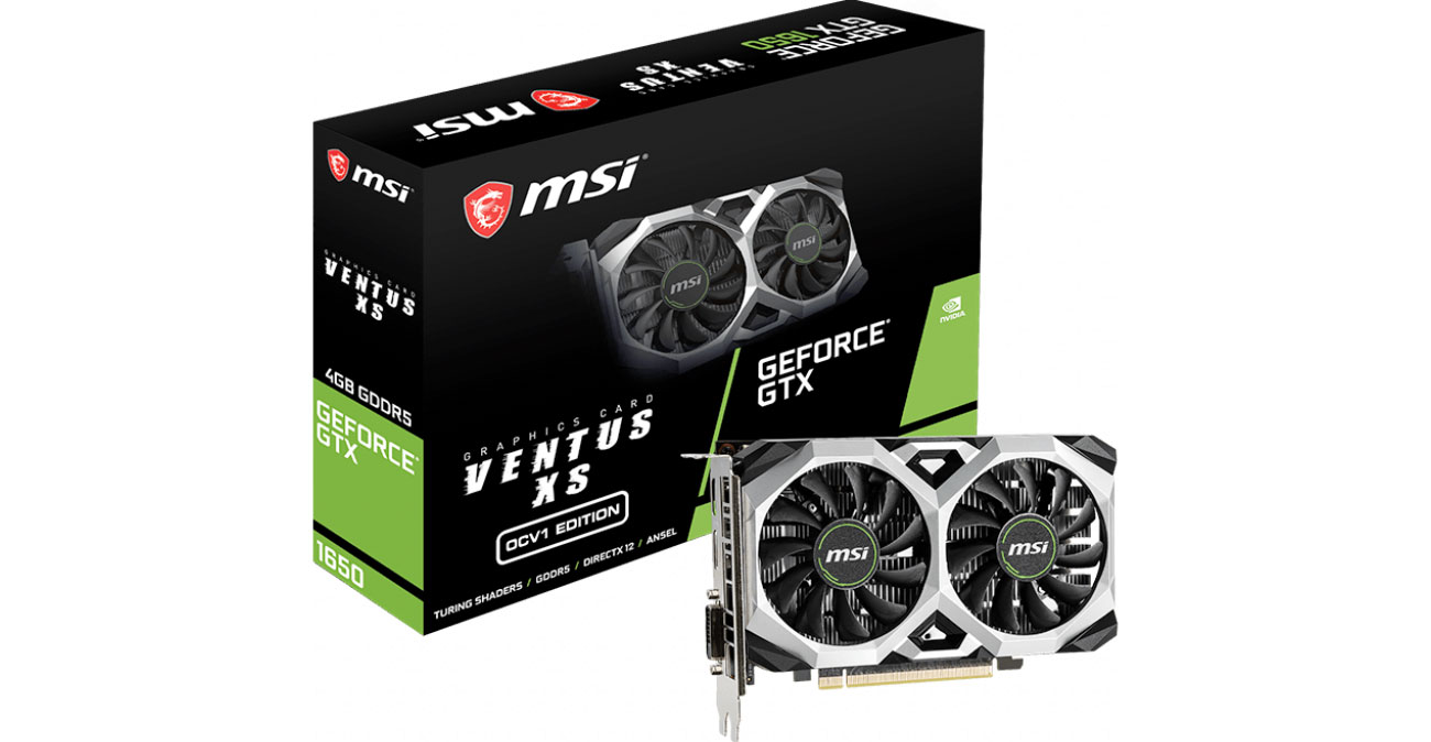 Karta graficzna NVIDIA MSI GeForce GTX 1650 VENTUS XS OCV1 4GB GDDR5
