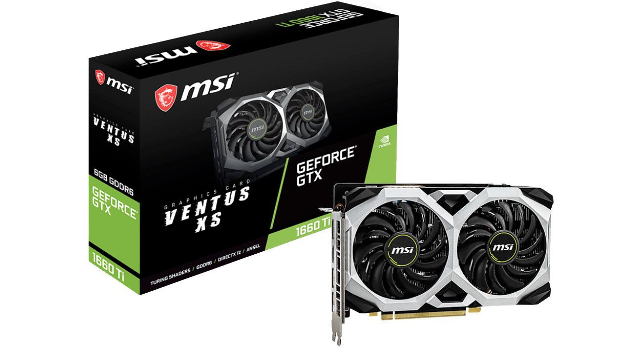 MSI GeForce GTX 1660 Ti VENTUS XS 6GB GDDR6 - Karty graficzne