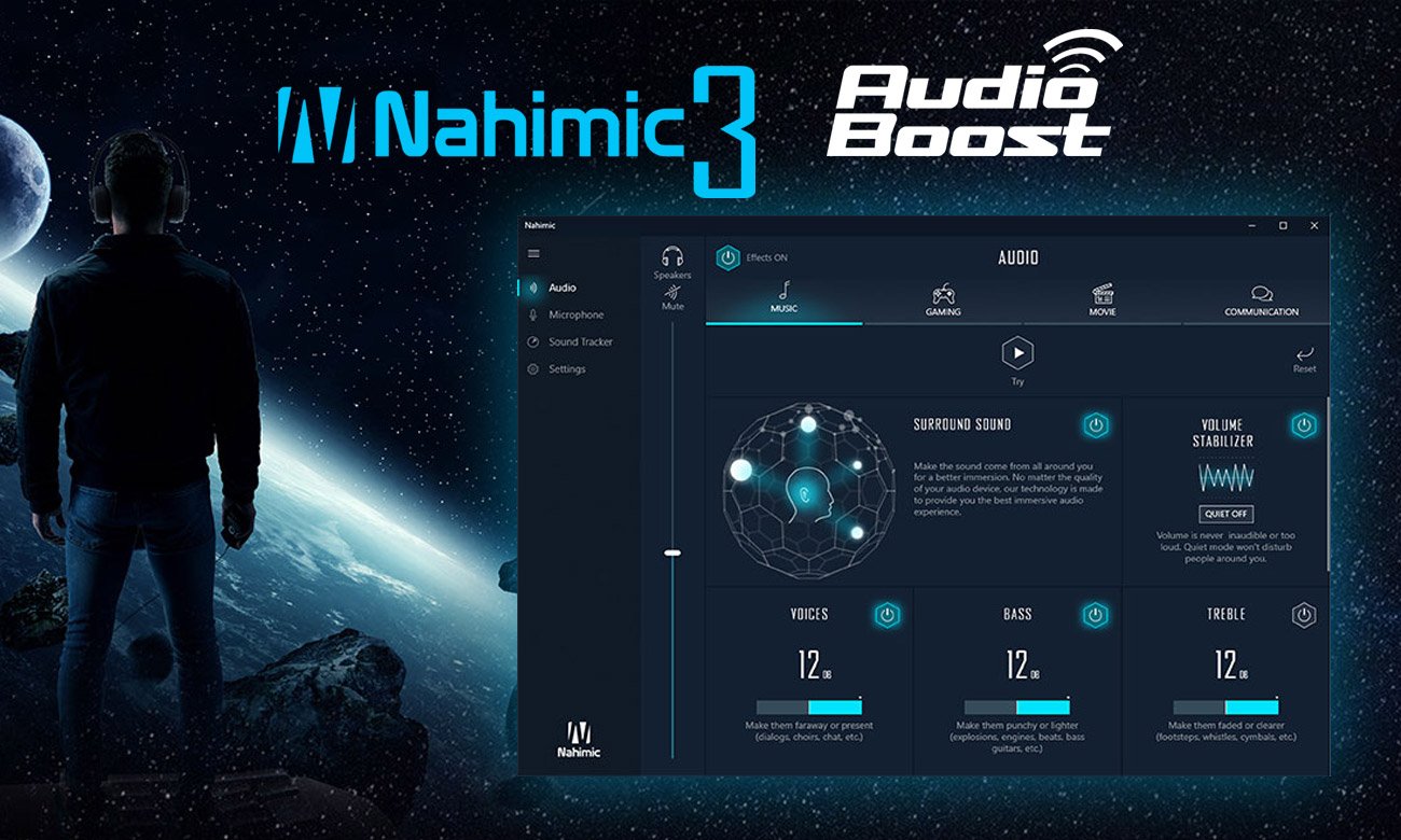 MSI GV72 8RC Technologie dźwiękowe Nahimic 3 i Audio Boost