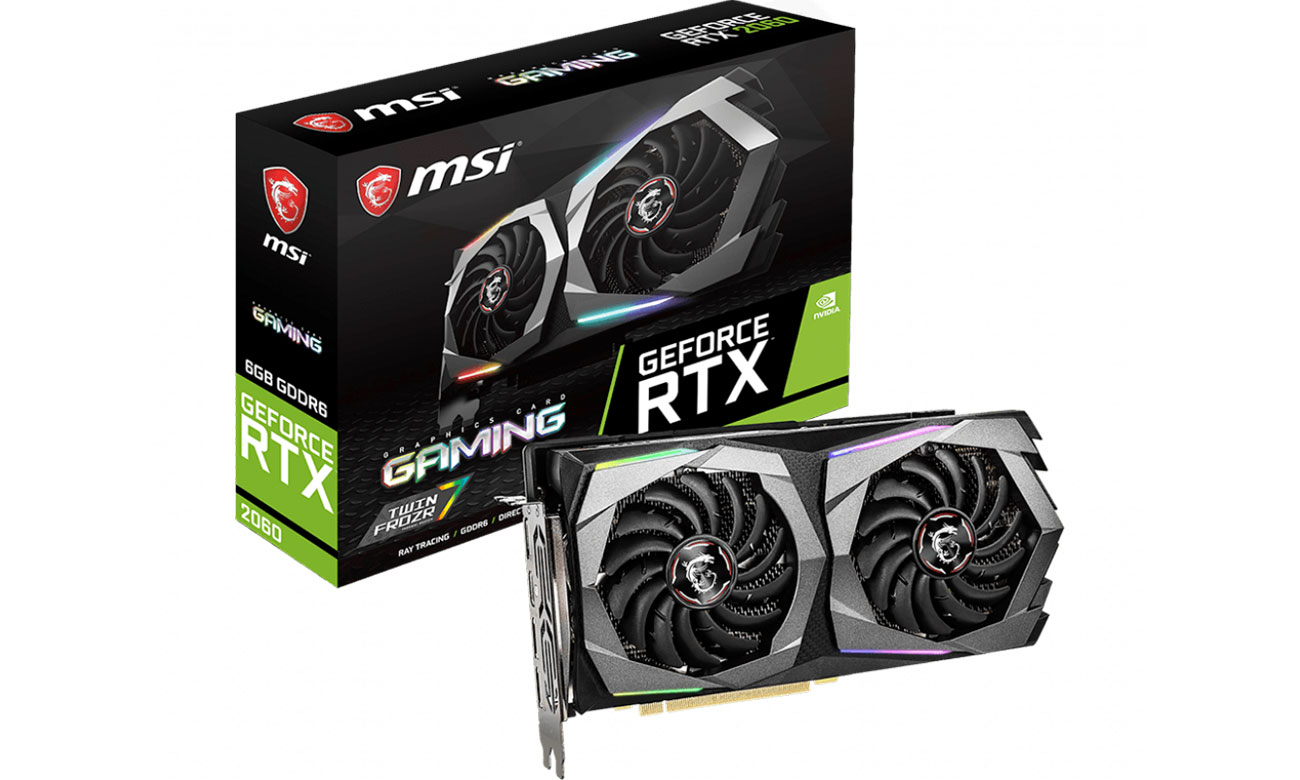Karta graficzna NVIDIA MSI GeForce RTX 2060 GAMING 6GB GDDR6