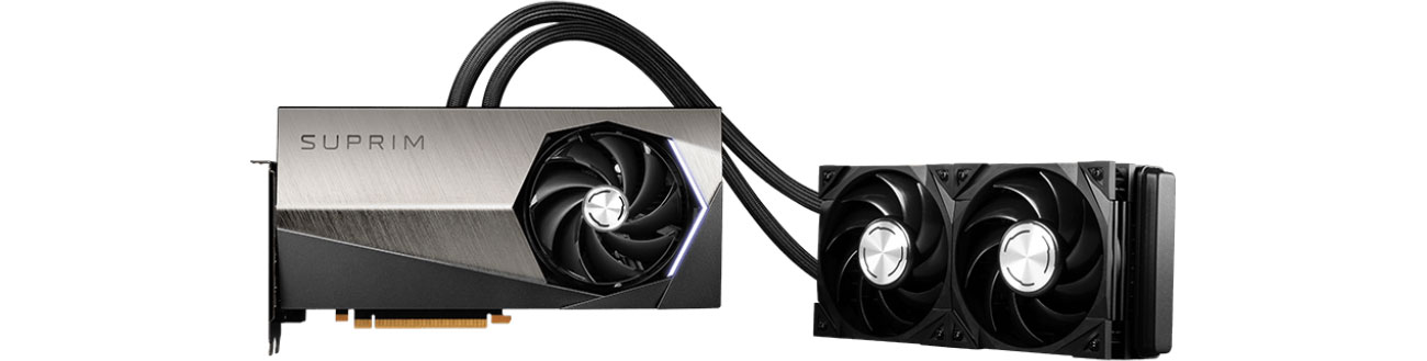 MSI GeForce RTX 4090 SUPRIM LIQUID Chłodzenie