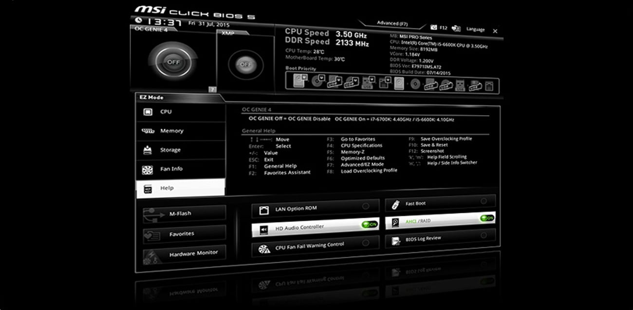 MSI H170I PRO AC bios 5
