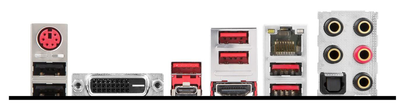 Płyta główna MSI H270 GAMING PRO CARBON Porty