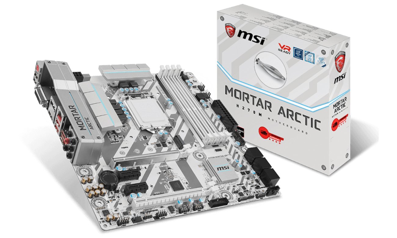 Płyta główna MSI H270M MORTAR ARCTIC Przód