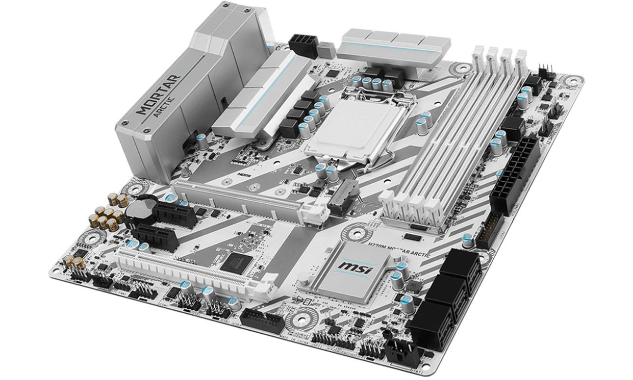 MSI H270M MORTAR ARCTIC (2xPCI-E DDR4 USB3.1/M.2) - Płyty