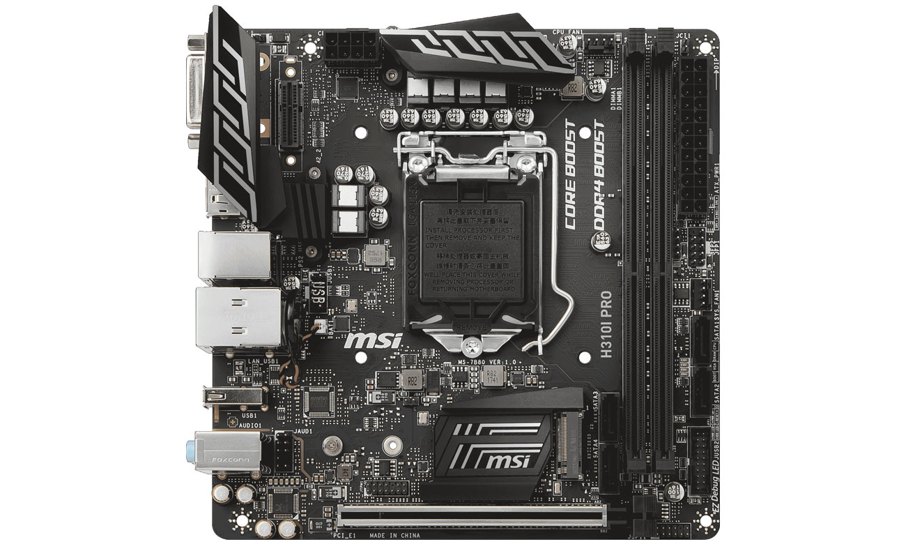 MSI H310I PRO Pełna kontrola wentylatora