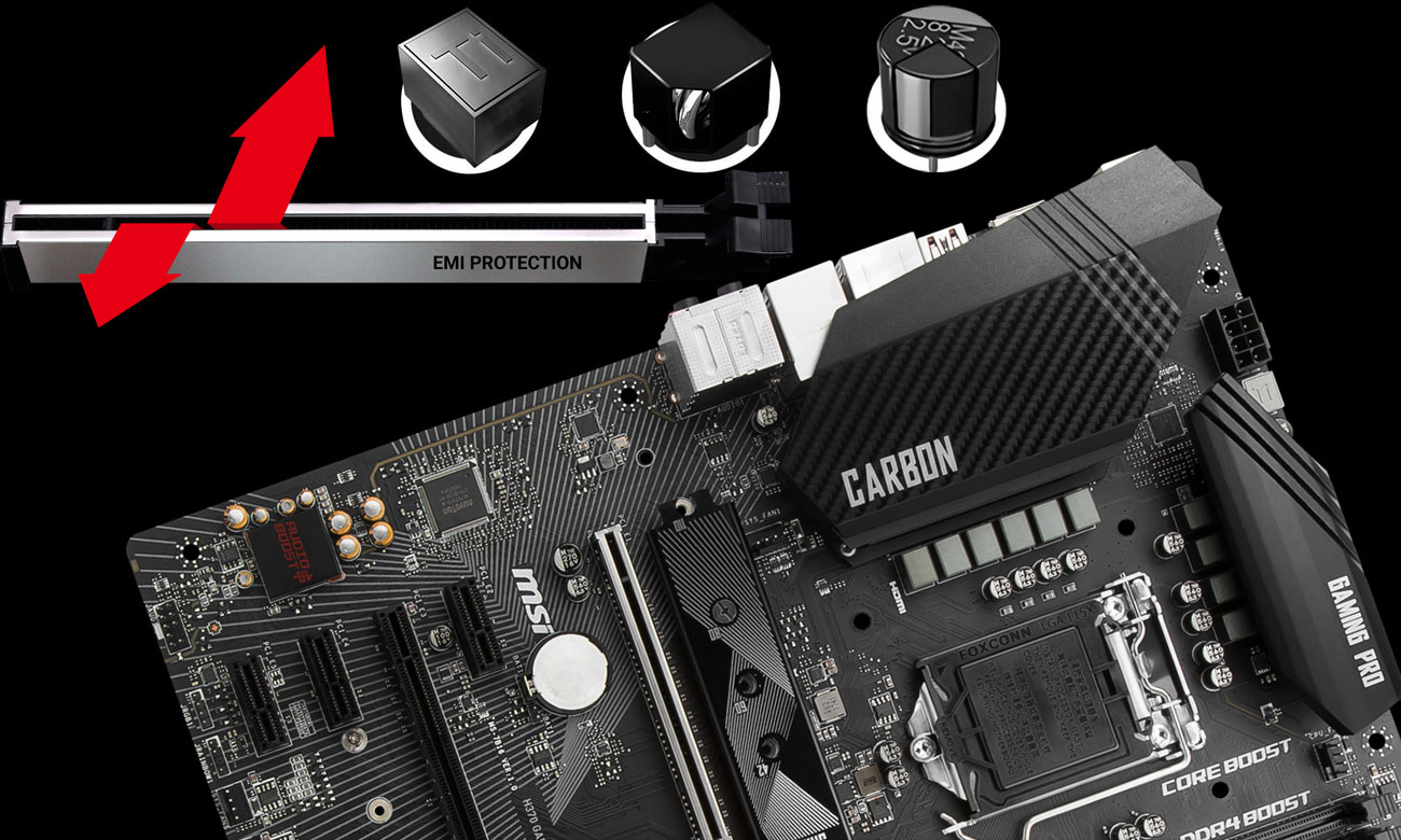 MSI H370 Gaming Pro Carbon System Steel Armor