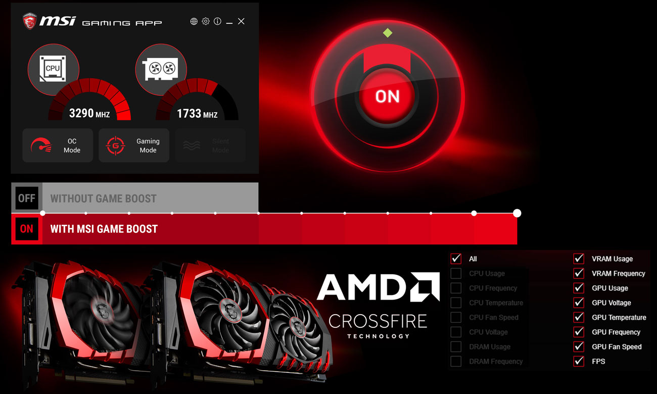 MSI H370M Bazooka Funkcja 1-Second Overclocking Obsługa trybu Multi-GPU