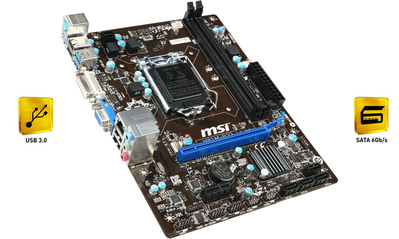 MSI H81M-P33 USB 3.0 SATA III