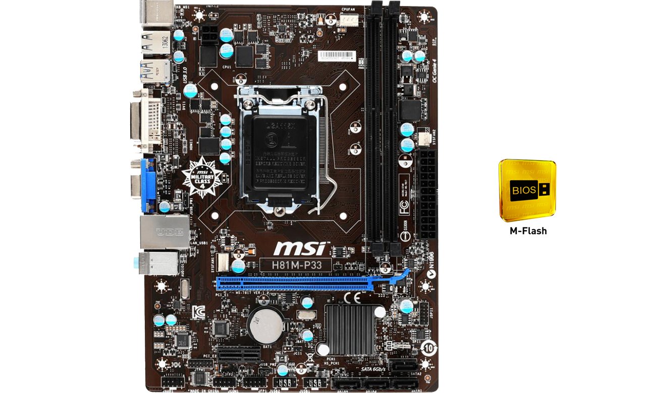 MSI H81M-P33 M-Flash