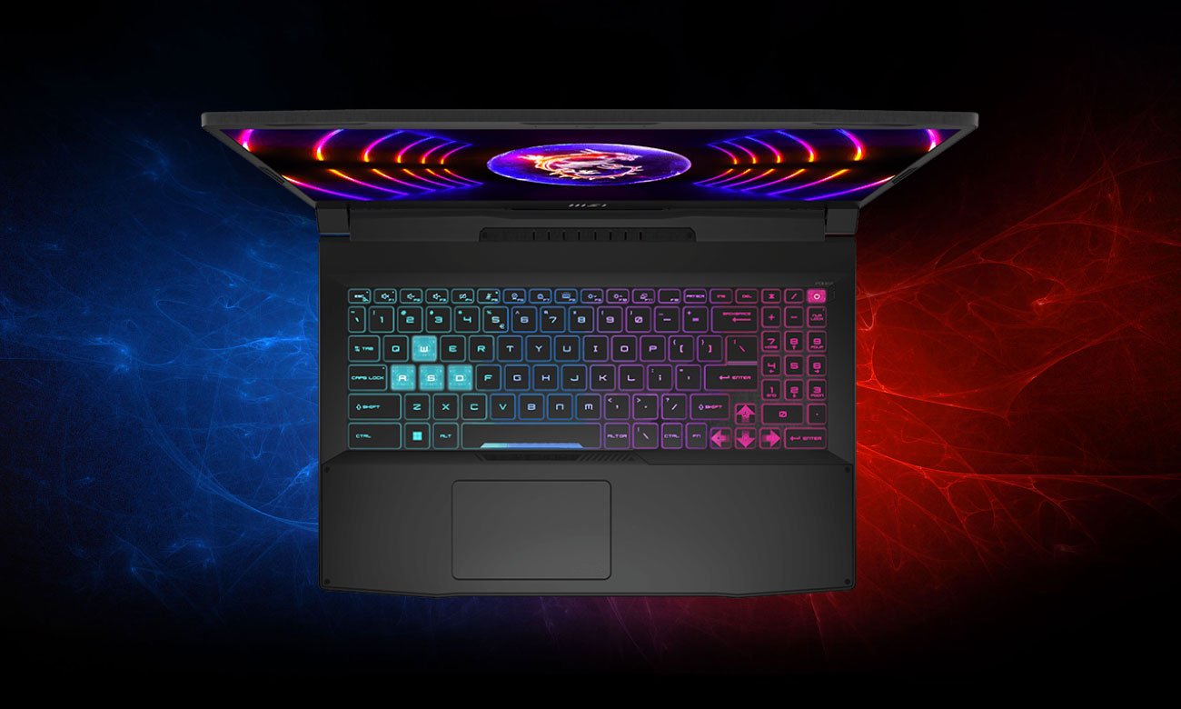 MSI Katana 15 keyboard with RGB