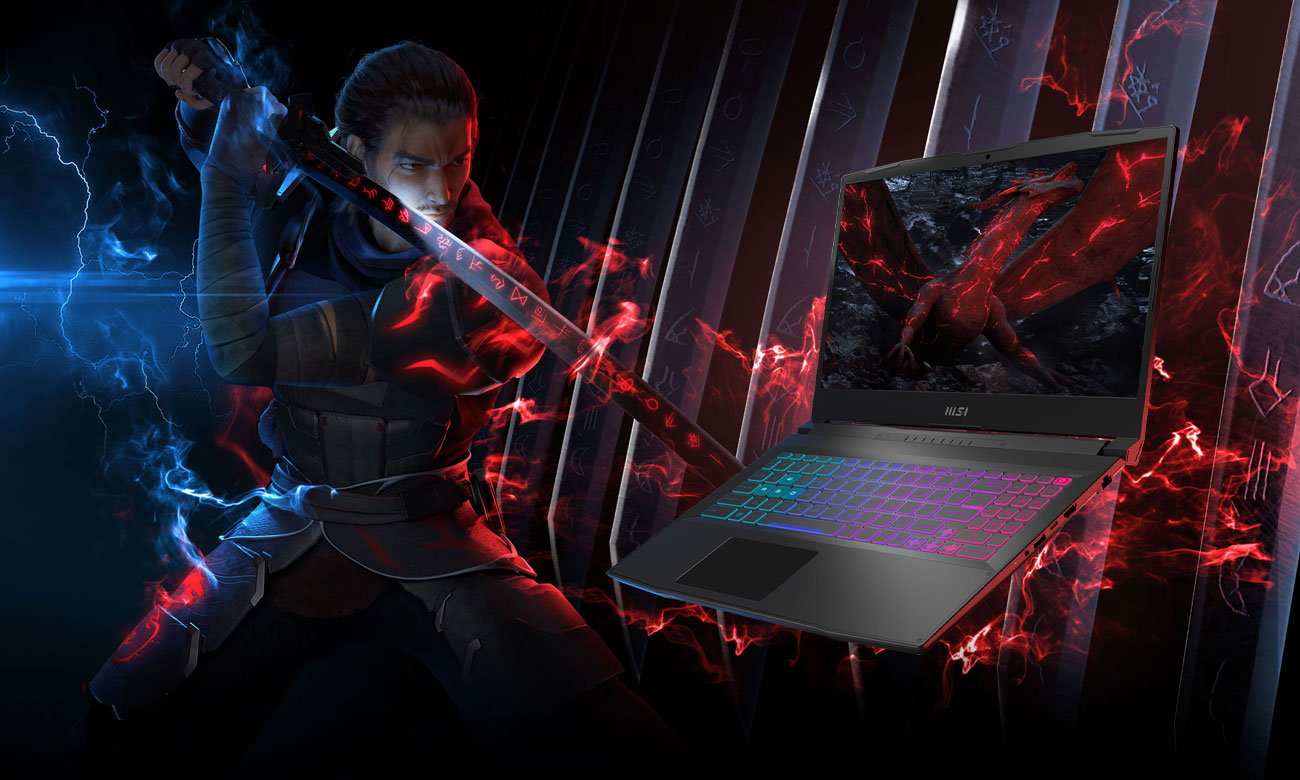 MSI Katana 17 wygląd laptopa