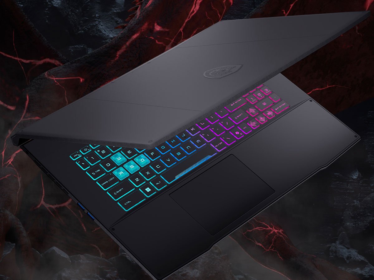 MSI Katana 17 HX pokrywa matrycy