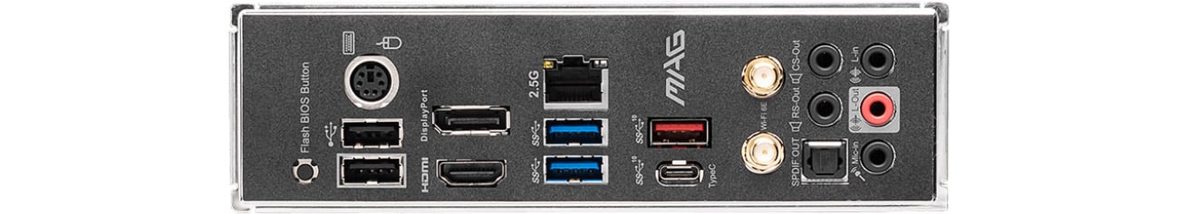 MSI MAG B550 TOMAHAWK MAX WIFI Ports