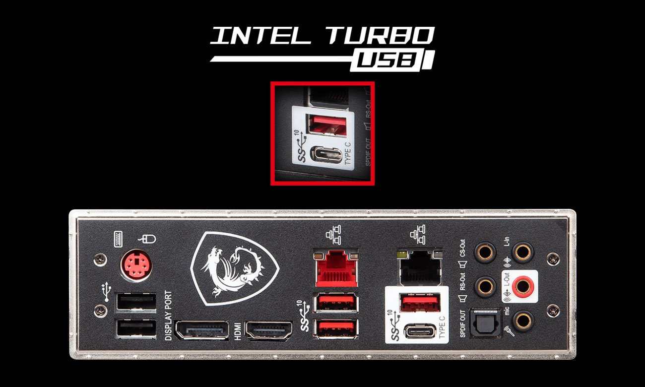 MSI MAG Z390 TOMAHAWK Szybka łączność USB