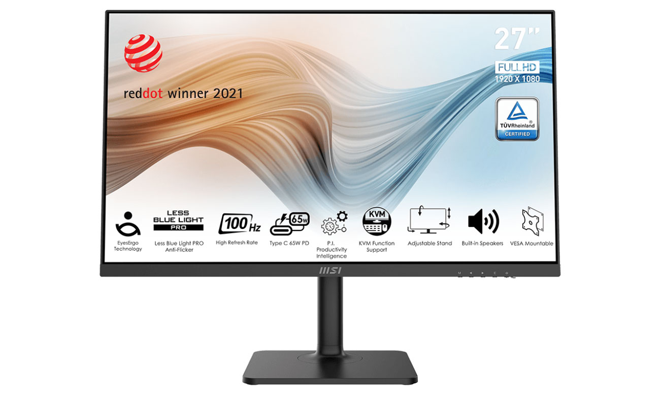 MSI Modern MD272XP widok z przodu