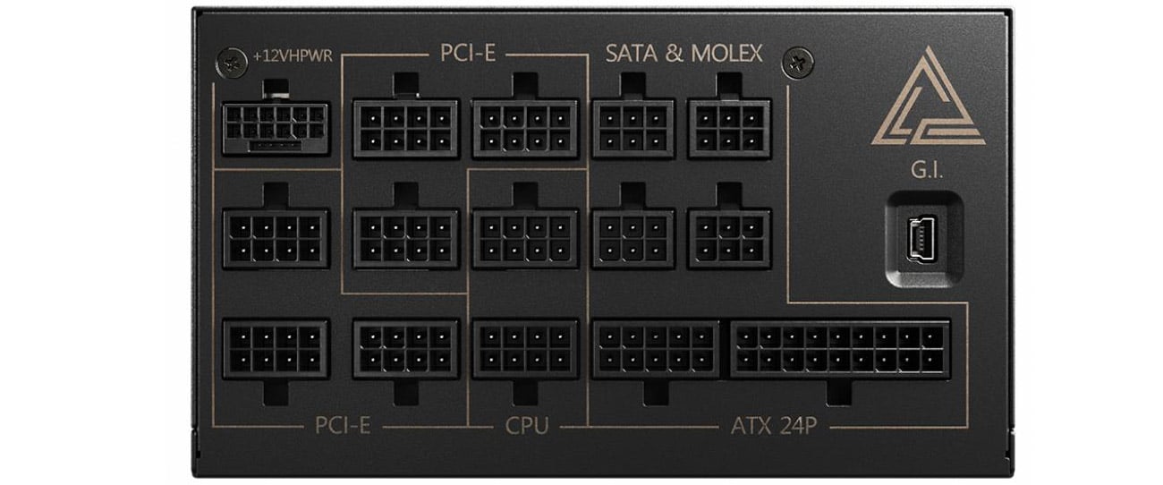 MSI MEG Ai1300P PCIE5 1300W okablowanie