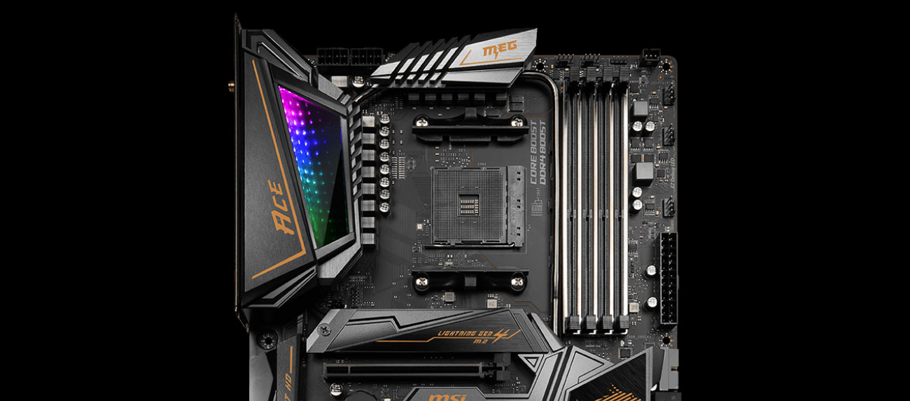 MSI MEG X570 ACE - Podświetlenie Mystic Light