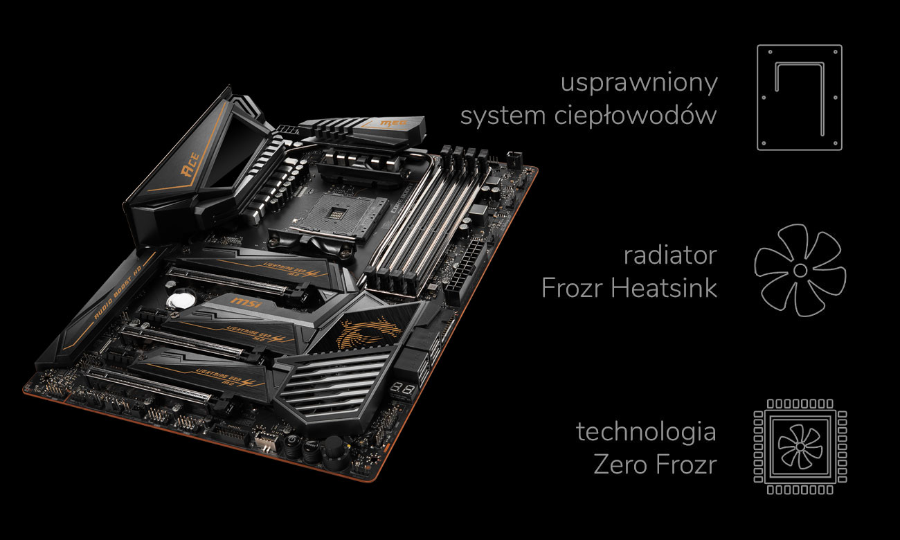 MSI MEG X570 ACE - Chłodzenie