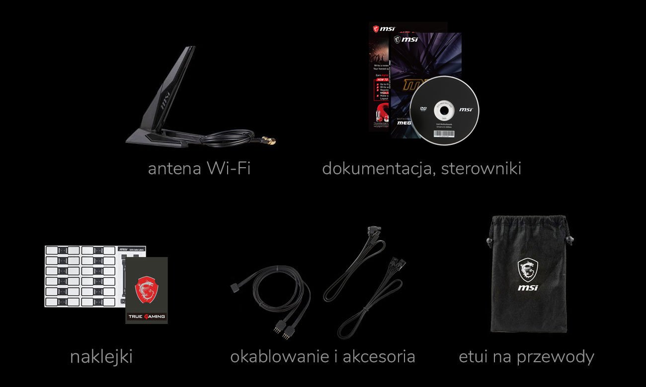 MSI MEG X570 ACE - Zestaw