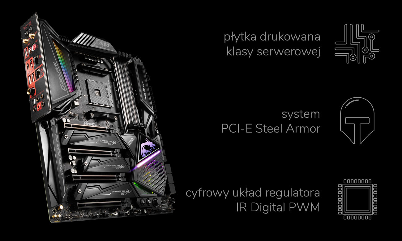 MSI MEG X570 GODLIKE - Wytrzymałość