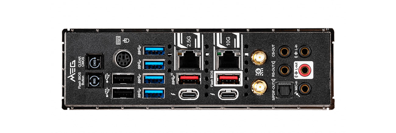 Porty MSI MEG Z490 GODLIKE