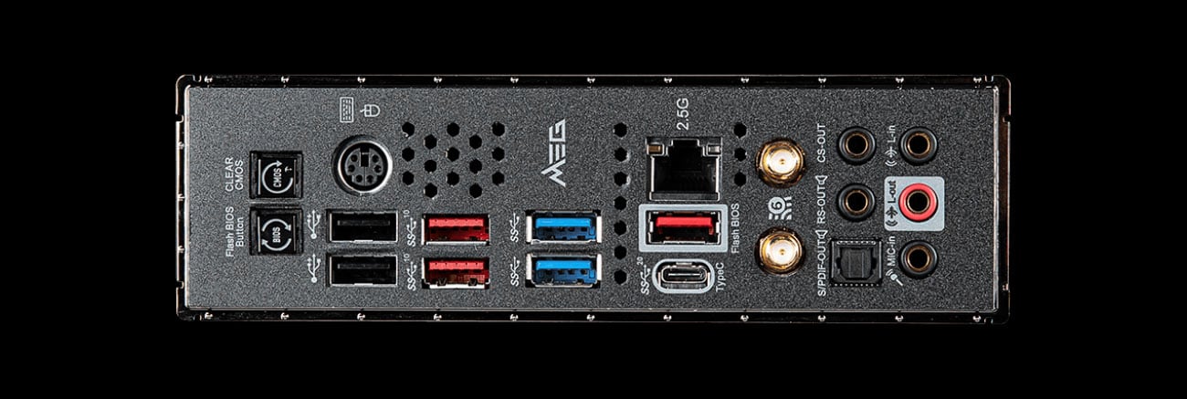 MSI MEG Z490 UNIFY - Złącza audio
