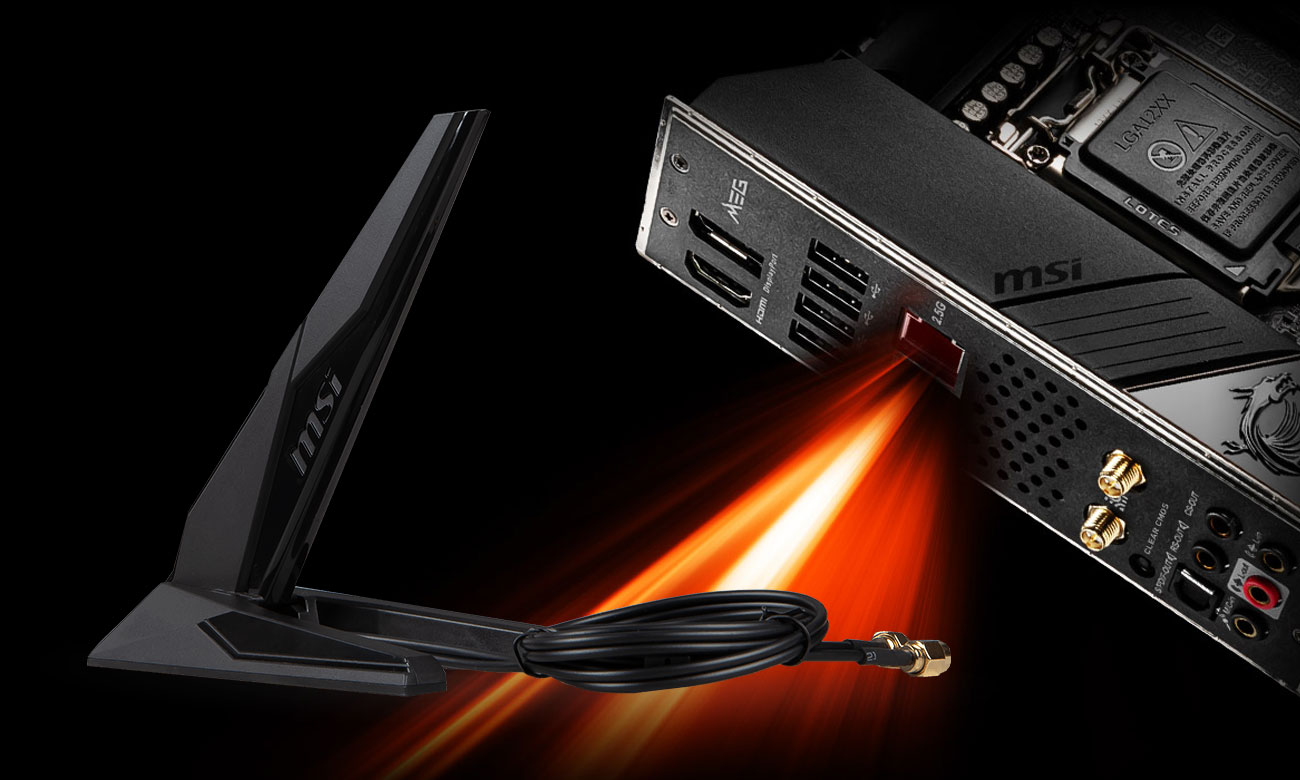 MSI MEG Z490I UNIFY - Sieć LAN, Wi-Fi