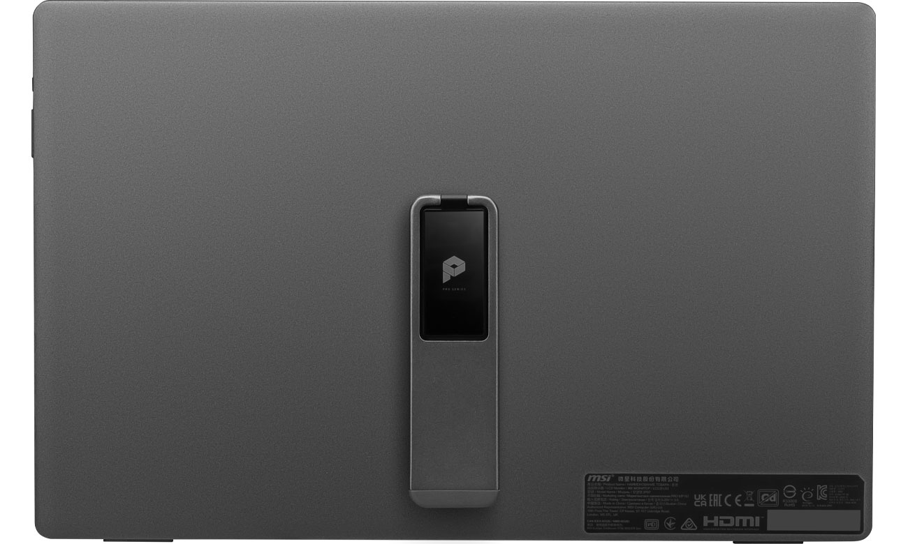 MSI PRO MP161 widok z tyłu