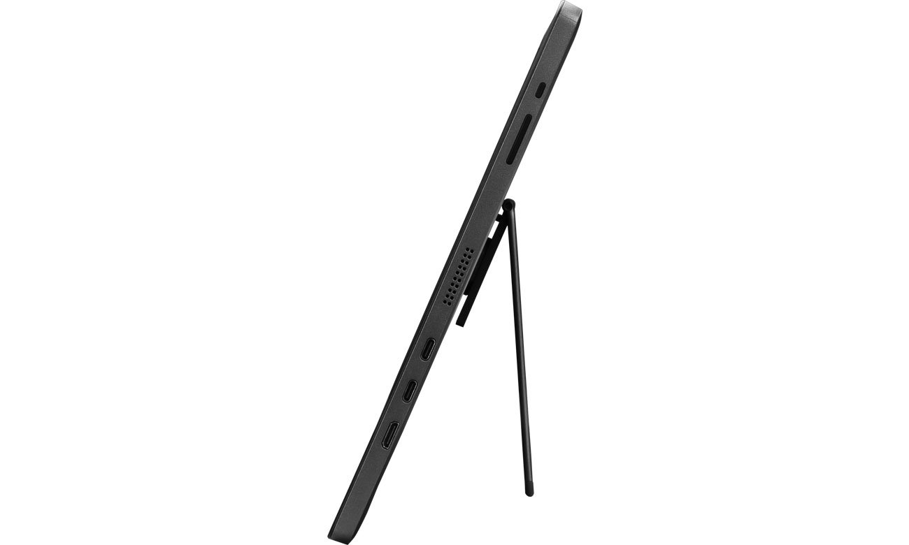 MSI PRO MP161 widok z boku, podpórka