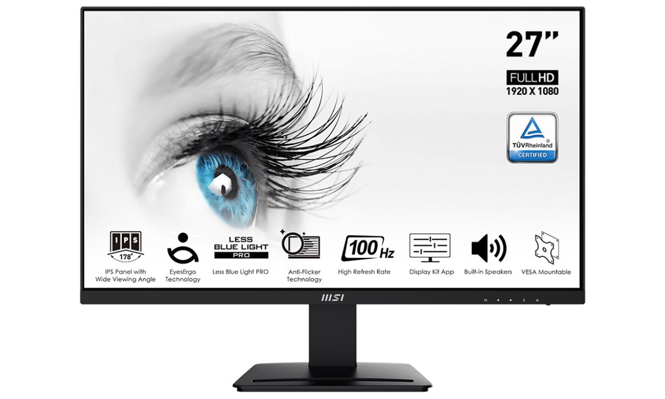 MSI PRO MP273A widok z przodu