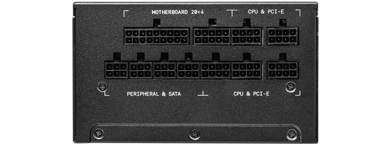 MSI MPG A1000G 1000W modularne okablowanie