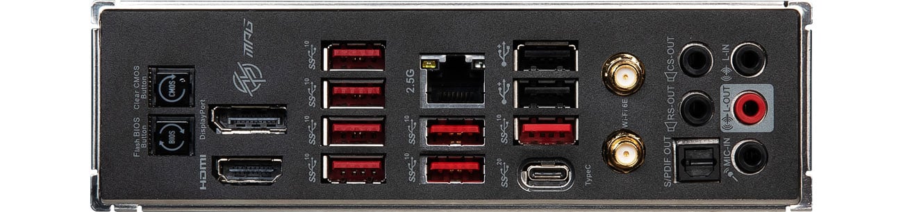 MSI MPG B650 CARBON WIFI Porty