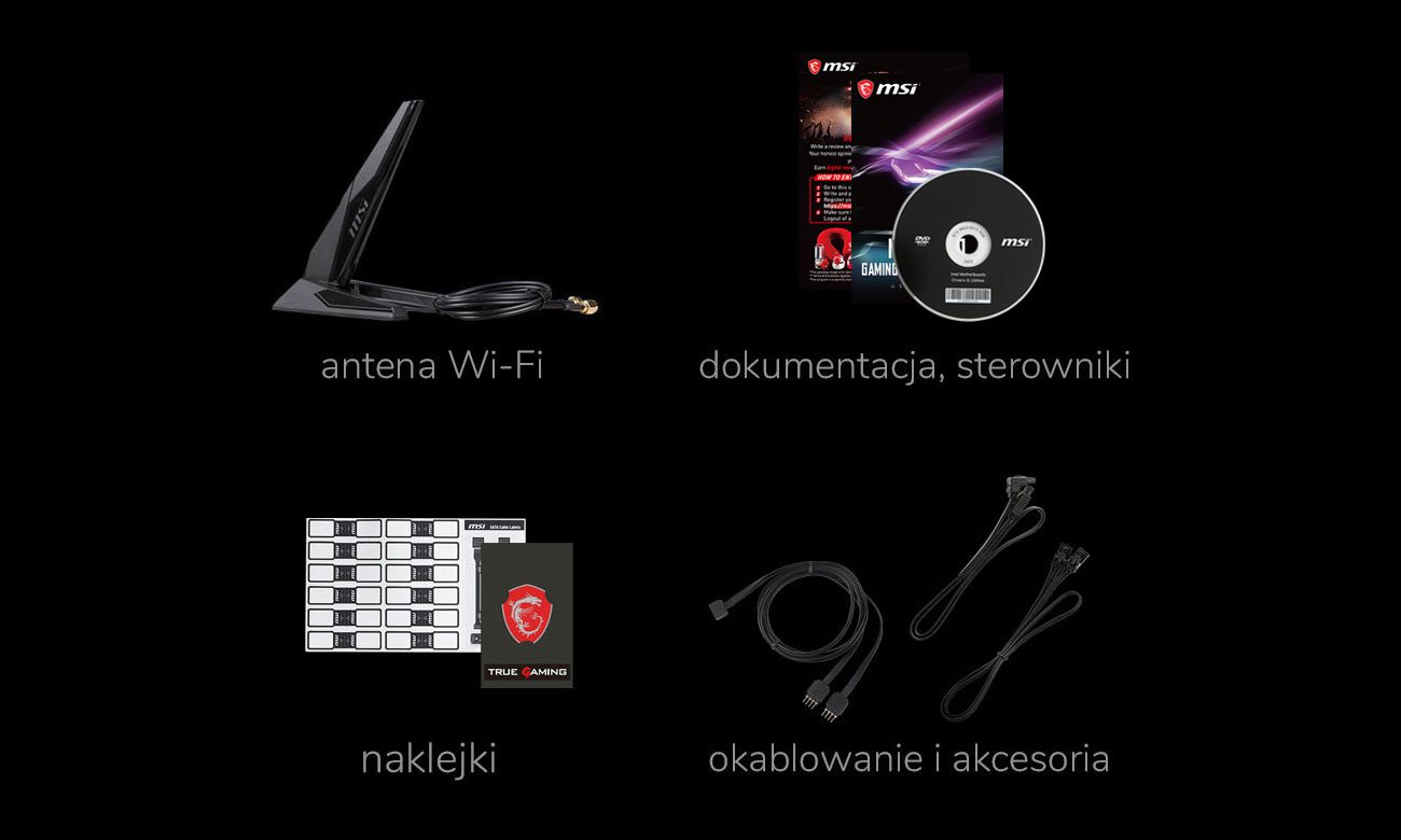 MSI MPG X570 GAMING PRO CARBON WIFI - Zestaw