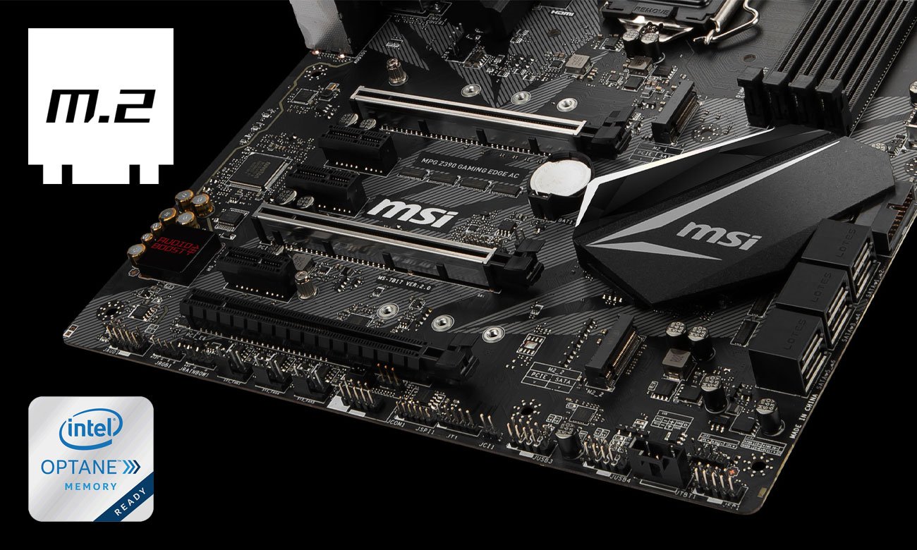 MSI MPG Z390 GAMING EDGE AC Optymalne składowanie danych