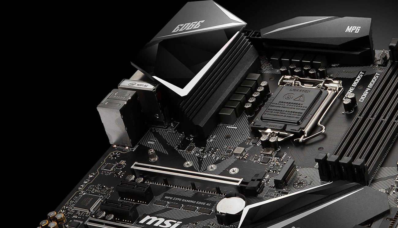 MSI MPG Z390 GAMING EDGE AC Najlepsze chłodzenie podzespołu