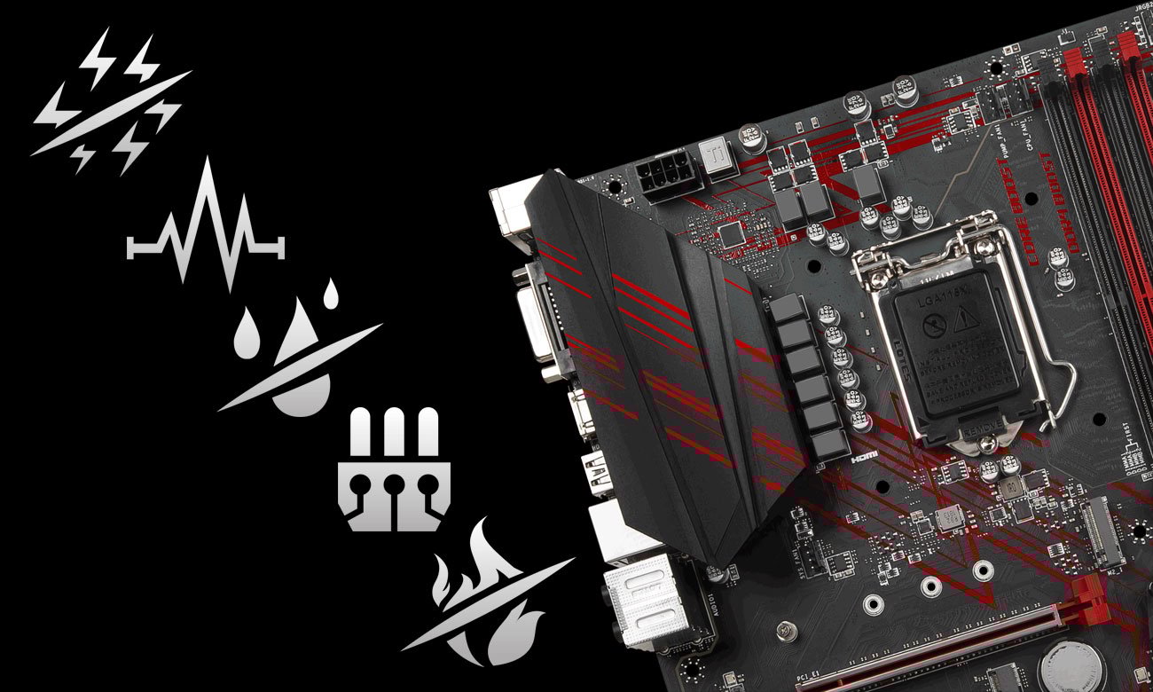 MSI MPG Z390 GAMING PLUS Bezpieczeństwo