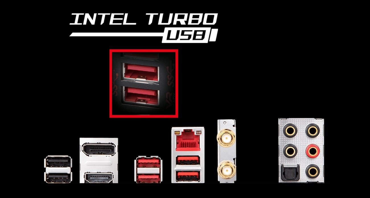 MSI MPG Z390I GAMING EDGE AC Złącza USB