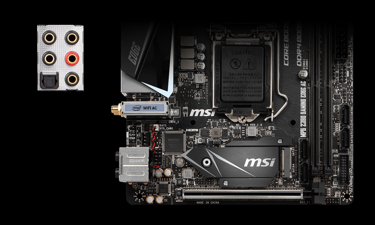 MSI MPG Z390I GAMING EDGE AC Audio Boost
