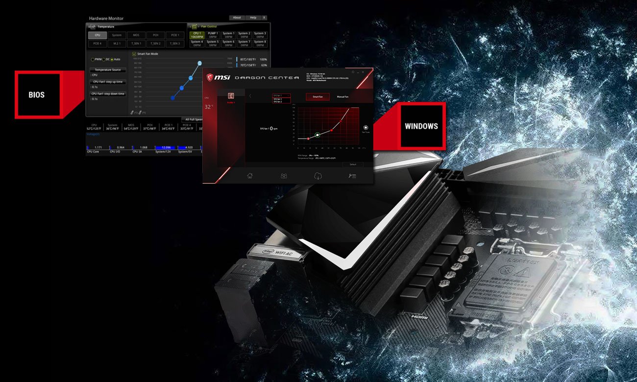 MSI MPG Z390M GAMING EDGE AC Chłodzenie