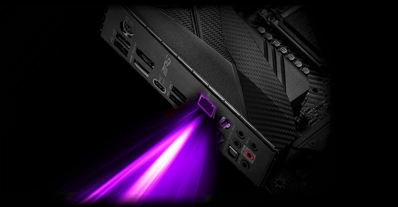 MSI MPG Z490 GAMING PRO CARBON WIFI - Złącze LAN