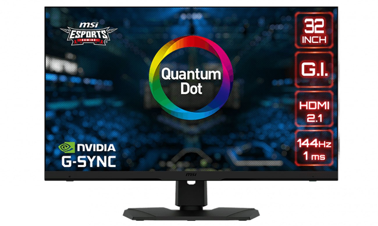 MSI Optix MPG321UR-QD widok z przodu